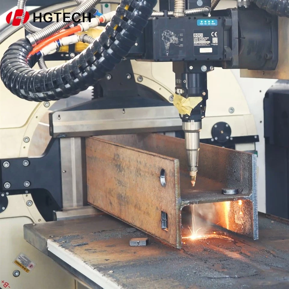 Automatic H Beam 3 Chuck Tube Laser Cutting Machine